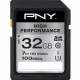 PNY High Performance 32 GB Class 10/UHS-I (U1) SDHC - 100 MB/s Read - Lifetime Warranty P-SDHC32GU1GW-GE