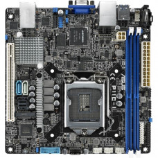 Asus P11C-I Server Motherboard - Intel Chipset - Socket H4 LGA-1151 - Mini ITX - 1 x Processor Support - 32 GB DDR4 SDRAM Maximum RAM - 2.67 GHz, 2.40 GHz Memory Speed Supported - DIMM, UDIMM - 2 x Memory Slots - Serial ATA/600 RAID Supported Controller -