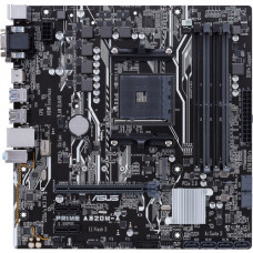 Asus Prime A320M-A Desktop Motherboard - AMD Chipset - Socket AM4 - 64 GB DDR4 SDRAM Maximum RAM - UDIMM, DIMM - 4 x Memory Slots - Gigabit Ethernet - 4 x USB 3.1 Port - HDMI - DVI - 6 x SATA Interfaces PRIME A320M-A