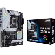 Asus Prime Z590-A Desktop Motherboard - Intel Chipset - Socket LGA-1200 - Intel Optane Memory Ready - ATX - Pentium Gold, Celeron, Core i5, Core i7, Core i9, Core i3 Processor Supported - 128 GB DDR4 SDRAM Maximum RAM - DIMM, UDIMM - 4 x Memory Slots - HD