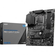 Micro-Star International  MSI Z690-P DDR4 Desktop Motherboard - Intel Chipset - Socket LGA-1700 - Intel Optane Memory Ready - ATX - Pentium Gold, Celeron, Core i5, Core i7, Core i9, Core i3 Processor Supported - 128 GB DDR4 SDRAM Maximum RAM - DIMM, UDIMM