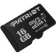 PATRIOT Memory 16 GB Class 10/UHS-I (U1) microSDHC - 80 MB/s Read - 10 MB/s Write - 2 Year Warranty PSF16GMDC10