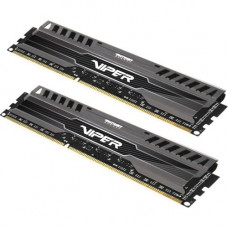 PATRIOT Memory Viper 3 16GB (2 x 8GB) DDR3 SDRAM Memory Kit - 16 GB (2 x 8 GB) - DDR3-1866/PC3-15000 DDR3 SDRAM - CL10 - 1.50 V - Non-ECC - Unbuffered - 240-pin - DIMM PV316G186C0K