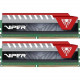 PATRIOT Memory Viper Elite Series DDR4 8GB (2 x 4GB) 2400MHz Kit (Red) - For Desktop PC - 8 GB (2 x 4 GB) - DDR4-2400/PC4-19200 DDR4 SDRAM - 1.20 V - Non-ECC - Unbuffered PVE48G240C5KRD