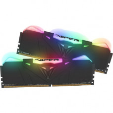 PATRIOT VIPER Viper RGB Series DDR4 16GB (2 x 8GB) 3200MHz Kit w/Black heatshield - For Desktop PC - 16 GB (2 x 8 GB) - DDR4-3200/PC4-25600 DDR4 SDRAM - CL16 - 1.35 V - Non-ECC - Unbuffered - 288-pin - DIMM PVR416G320C6K