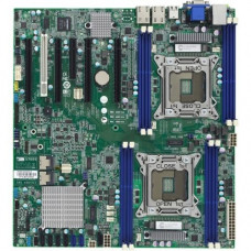 Tyan S7055 Server Motherboard - Intel Chipset - Socket R LGA-2011 - SSI EEB - 2 x Processor Support - 128 GB DDR3 SDRAM Maximum RAM - 1.60 GHz Memory Speed Supported - DIMM, UDIMM, LRDIMM, RDIMM - 8 x Memory Slots - Serial ATA/600, Serial ATA/300, 3Gb/s S