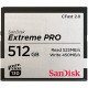 Sandisk Extreme Pro 512 GB CFast Card - 525 MB/s Read - 450 MB/s Write - 2933x Memory Speed SDCFSP-512G-A46D