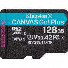Kingston Canvas Go! Plus 128 GB Class 10/UHS-I (U3) microSDXC - 170 MB/s Read - 90 MB/s Write SDCG3/128GBSP