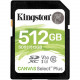 Kingston Canvas Select Plus 512 GB Class 10/UHS-I (U3) SDXC - 1 Pack - 100 MB/s Read - 85 MB/s Write - Lifetime Warranty SDS2/512GB