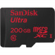 Sandisk Ultra 200 GB microSDXC - Class 10/UHS-I - 90 MB/s Read SDSDQUAN-200G-A4A