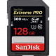 Sandisk Extreme Pro 128 GB SDXC - Class 10/UHS-II (U3) - 300 MB/s Read - 260 MB/s Write1 Pack - 2000x Memory Speed SDSDXPK-128G-ANCIN