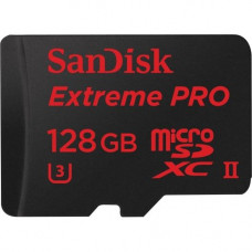 Sandisk Extreme Pro 128 GB microSDXC - Class 10/UHS-II (U3) - 275 MB/s Read - 100 MB/s Write SDSQXPJ-128G-ANCM3