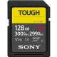 Sony TOUGH SF-G128T 128 GB Class 10/UHS-II (U3) SDXC - 300 MB/s Read - 299 MB/s Write - TAA Compliance SF-G128T/T1