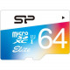 Silicon Power Elite 64 GB microSDXC - Class 10/UHS-I - 85 MB/s Read - 10 MB/s Write SP064GBSTXBU1V20