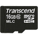 Transcend 16 GB microSDHC - Class 10 - 20 MB/s Read - 16 MB/s Write - 1 Card - RoHS Compliance TS16GUSDC10M