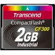 Transcend 1 GB CompactFlash - 57 MB/s Read - 38 MB/s Write - 300x Memory Speed - 2 Year Warranty - RoHS Compliance TS1GCF300