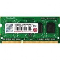 Transcend DDR3L 1600 SO-DIMM 8GB 11-11-11 2Rx8 1.35V - For Notebook - 8 GB - DDR3-1600/PC3-12800 DDR3 SDRAM - CL11 - 1.35 V - Non-ECC - Unbuffered - 204-pin - SoDIMM TS1GSK64W6H