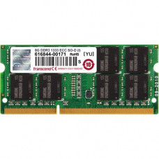 Transcend 8GB DDR3 1333 ECC-SO-DIMM CL9 2Rx8 IND - For Notebook - 8 GB (1 x 8 GB) - DDR3-1333/PC3-10600 DDR3 SDRAM - CL9 - 1.50 V - ECC - Unbuffered - 204-pin - SoDIMM TS1GSK72V3H-I