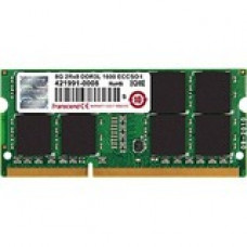 Transcend 8GB DDR3L SDRAM Memory Module - 8 GB DDR3L SDRAM - 800 MHz - CL11 - 1.35 V - ECC - Unbuffered - 204-pin - SoDIMM TS1GSK72W6H-I