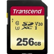 Transcend 256 GB Class 10/UHS-I (U3) SDXC - 90 MB/s Read - 60 MB/s Write TS256GSDC500S