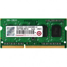 Transcend 2GB DDR3L 1333 SO-DIMM CL9 1Rx8 - 2 GB (1 x 2 GB) - DDR3-1333/PC3-10600 DDR3L SDRAM - CL9 - 1.50 V - Non-ECC - Unbuffered - 204-pin - SoDIMM TS256MSK64W3N