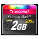 Transcend 2GB CompactFlash (CF) Card - 300x - 2 GB - RoHS Compliance TS2GCF300