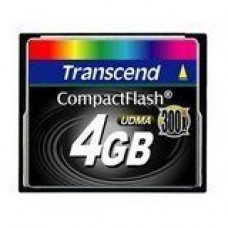 Transcend 4GB CompactFlash Card - 300x - 4 GB - RoHS Compliance TS4GCF300