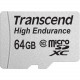Transcend High Endurance 64 GB Class 10 microSDXC - 21 MB/s Read - 20 MB/s Write TS64GUSDXC10V