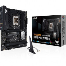 Asus TUF GAMING H670-PRO WIFI D4 Gaming Desktop Motherboard - Intel Chipset - Socket LGA-1700 - Intel Optane Memory Ready - ATX - Pentium Gold, Celeron, Core i5, Core i7, Core i9, Core i3 Processor Supported - 128 GB DDR4 SDRAM Maximum RAM - DIMM, UDIMM -