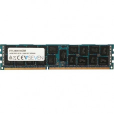 V7 16GB DDR3 SDRAM Memory Module - For Desktop PC - 16 GB - DDR3-1600/PC3-12800 DDR3 SDRAM - CL11 - ECC - Buffered - 240-pin - DIMM 1280016GBR