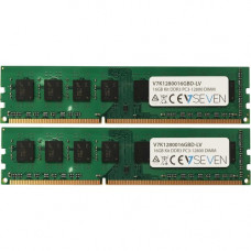 V7 16GB (2 x 8GB) DDR3 SDRAM Memory Kit - 16 GB (2 x 8 GB) - DDR3-1600/PC3L-12800 DDR3 SDRAM - CL11 - 1.35 V - Non-ECC - Unbuffered - 240-pin - DIMM K1280016GBD-LV