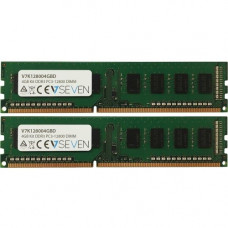 V7 4GB DDR3 SDRAM Memory Module - 4 GB (2 x 2 GB) - DDR3-1600/PC3-12800 DDR3 SDRAM - CL11 - 1.50 V - Non-ECC - Unbuffered - 240-pin - DIMM K128004GBD