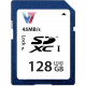 V7 VASDX128GUHS1R-2N 128 GB Class 10/UHS-I SDXC - 45 MB/s Read - 18 MB/s Write - 5 Year Warranty VASDX128GUHS1R-2N
