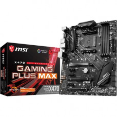 Micro-Star International  MSI X470 GAMING PLUS MAX Desktop Motherboard - AMD Chipset - Socket AM4 - 64 GB DDR4 SDRAM Maximum RAM - DIMM, UDIMM - 4 x Memory Slots - Gigabit Ethernet - 6 x USB 3.1 Port - HDMI - DVI - 1 x RJ-45 - 6 x SATA Interfaces X470GPLM