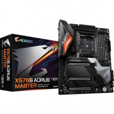 Gigabyte Technologies Aorus Ultra Durable X570S AORUS MASTER Desktop Motherboard - AMD Chipset - Socket AM4 - ATX - Ryzen 3, Ryzen 5, Ryzen 7, Ryzen 5 Pro, Ryzen 7 PRO, Ryzen 3 PRO, Ryzen 9 Processor Supported - 128 GB DDR4 SDRAM Maximum RAM - DIMM, UDIMM