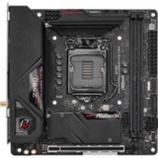 ASRock Z590 Phantom Gaming-ITX/TB4 Desktop Motherboard - Intel Chipset - Socket LGA-1200 - Intel Optane Memory Ready - Mini ITX - Celeron, Core i3, Core i5, Core i7, Core i9, Pentium Gold Processor Supported - 64 GB DDR4 SDRAM Maximum RAM - DIMM, UDIMM - 