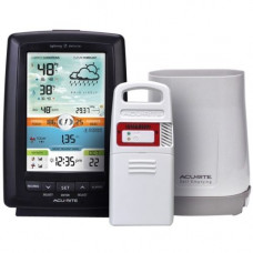 Chaney Instrument Co AcuRite Weather Station with Rain Gauge and Lightning Detector - LCD - Weather Station330 ft - Desktop, Wall Mountable 01021M