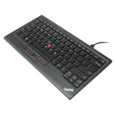 Lenovo ThinkPad Compact USB Keyboard with TrackPoint - US English - Cable Connectivity - USB Interface - English (US) - Trackpoint - PC - Scissors Keyswitch - Black 0B47190