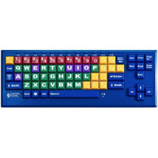 Ergoguys Ablenet BigBlu Kinderboard Bluetooth Color Coded 1-in/2.5-cm Large Keys - Wireless Connectivity - Bluetooth - Windows, PC, Chrome OS, Mac OS, iOS - Blue 12000017