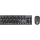 Manhattan Wireless Keyboard and Optical Mouse Set - USB 1.1 Wireless RF USB 1.1 Wireless RF Optical - 1600 dpi - 4 Button - Scroll Wheel - AA, AAA - Compatible with Computer (Windows, Mac OS) 178990
