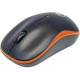 Manhattan Success Wireless Optical Mouse - Optical - Wireless - Radio Frequency - Orange, Black - USB - 1000 dpi - Notebook - Scroll Wheel - 3 Button(s) 179409