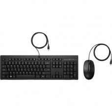 HP 225 Wired Mouse And Keyboard - USB Cable Keyboard - USB Cable Mouse - Scroll Wheel - Compatible with Windows 286J4AA#ABA