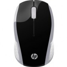 HP Wireless Mouse 200 - Optical - Wireless - Radio Frequency - Pike Silver - USB - 1000 dpi - Scroll Wheel - 3 Button(s) - Symmetrical 2HU84AA#ABL
