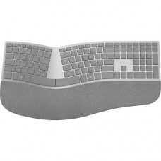 Microsoft Surface Ergonomic Keyboard - Wireless Connectivity - Bluetooth - Compatible with Notebook (Windows) - QWERTY Keys Layout - Gray 3SQ-00008