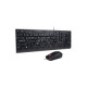 Lenovo Essential Wired Keyboard and Mouse Combo - US English - USB Cable English (US) - USB Cable Optical - 1000 dpi - Scroll Wheel 4X30L79883