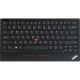 Lenovo ThinkPad TrackPoint Keyboard II - Wireless Connectivity - Bluetooth/RF - 2.40 GHz - USB Type A Interface - Spanish - Trackpoint - Windows, Android - Scissors Keyswitch - Pure Black 4Y40X49505