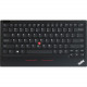 Lenovo ThinkPad TrackPoint Keyboard II - Wireless Connectivity - Bluetooth/RF - 2.40 GHz - USB Type A Interface - Spanish - Trackpoint - Windows, Android - Scissors Keyswitch - Pure Black 4Y40X49505
