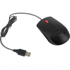 Lenovo Fingerprint Biometric USB Mouse - Optical - Cable - Black - USB - 1600 dpi - Scroll Wheel - Symmetrical 4Y50Q64661
