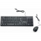 Verbatim Wired Keyboard and Mouse - USB Cable Keyboard - USB Mouse - 1000 dpi - Multimedia Hot Key(s) - Symmetrical - Compatible with Linux, Windows, Chrome OS, Mac, PC, Mac OS 70734