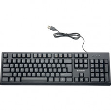 Verbatim Wired Keyboard - Cable Connectivity - USB Interface Multimedia Hot Key(s) - Linux, Chrome OS, Mac OS, Windows, Mac, PC 70735